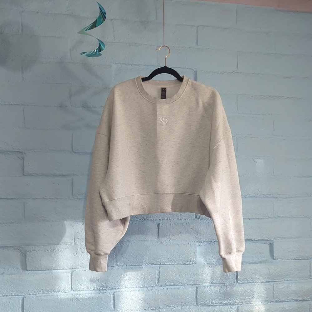 Ranch Dress'n Gray Cropped Sweatshirt